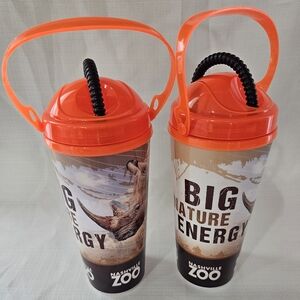 Nashville Zoo Whirly Drink Works Souvenir Cup 2025 Set Of 2